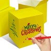 XAGLVV 25 PCS Yellow paper Gift Boxes， 4x4x4 inch Gift