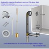 Tub Drain Linkage Assembly with Trip Lever and Strainer Done