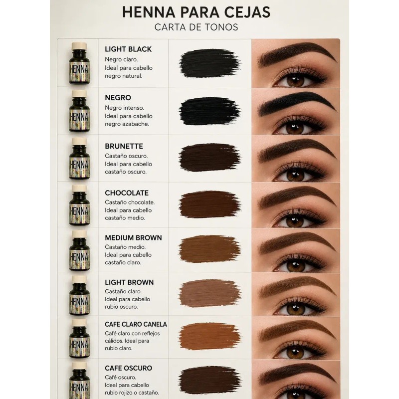 Kit Hena Ceja Hd Rinde Mas De 100 Tipo Microblading
