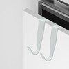 Cionyce Over Cabinet Door Hook, 4 Pack Carbon Steel Door