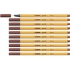 Fineliner - STABILO point 88 Box of 10 Sienna