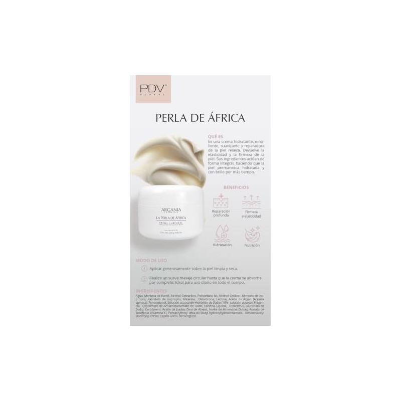 ARGANIA cosmetics Perla de Africa Crema Corporal