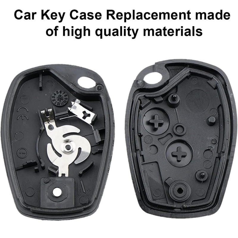 NJCXOLA 2 Pack Renault Key Shell 2 Buttons Car Key