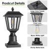 LIANGLOME Solar Lamp Post Light Outdoor - 3000K Warm White,