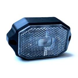 MelTruck® White LED Marker Light with Reflector E9 for Trailer