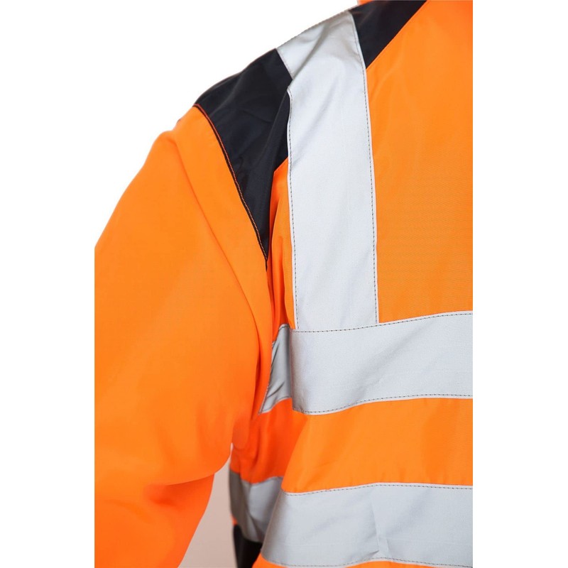 Selfway High Vis Jackets Waterproof Work Jacket Mens Two Tone
