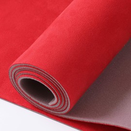 otoez Suede Headliner Fabric with Foam Backing Material 60" x 144" Red Interior Replacement Material for Car RV Boat Home Repair DIY Headliner Material, Red