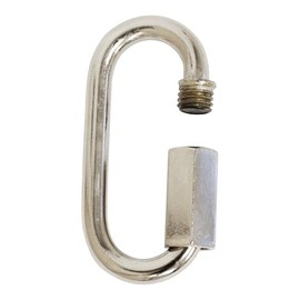 RCH Hardware QL-ST04-49 Steel Quicklink, 5 Gauge, Polished Nickel (2 Pack)