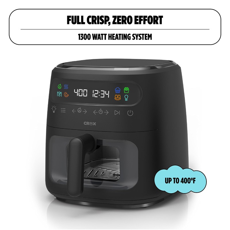 CRUX x Marshmello 8.0 QT Digital Air Fryer with TurboCrisp