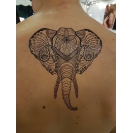 2 Sheets Temporary Elephant Tattoo Fake Tattoo Festival Tattoo KM102