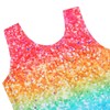 ZNYUNE Body da ginnastica da bambina, senza maniche, competizione, palestra,