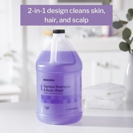 McKesson Tearless Shampoo and Body Wash with Aloe and Vitamin E, Lavender Scent, 1 gal, 1 Count