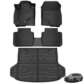 KARPAL Floor Mats & Cargo Liner for Honda HR-V 2023 2024 2025 2026 (Include Hybrid) & Acura ADX 2025, All Weather Protection TPE Floor Liners Honda HRV Accessories Full Set Car Mats