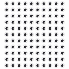 humyeam 1000 Pieces 8mm Googly Wiggle Eyes Self-Adhesive Round White Sticker Eyes for DIY Crafts Scrapbooking Decoration