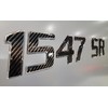 Domed 3D Boat Registration Numbers and Letters Sport Series Carbon