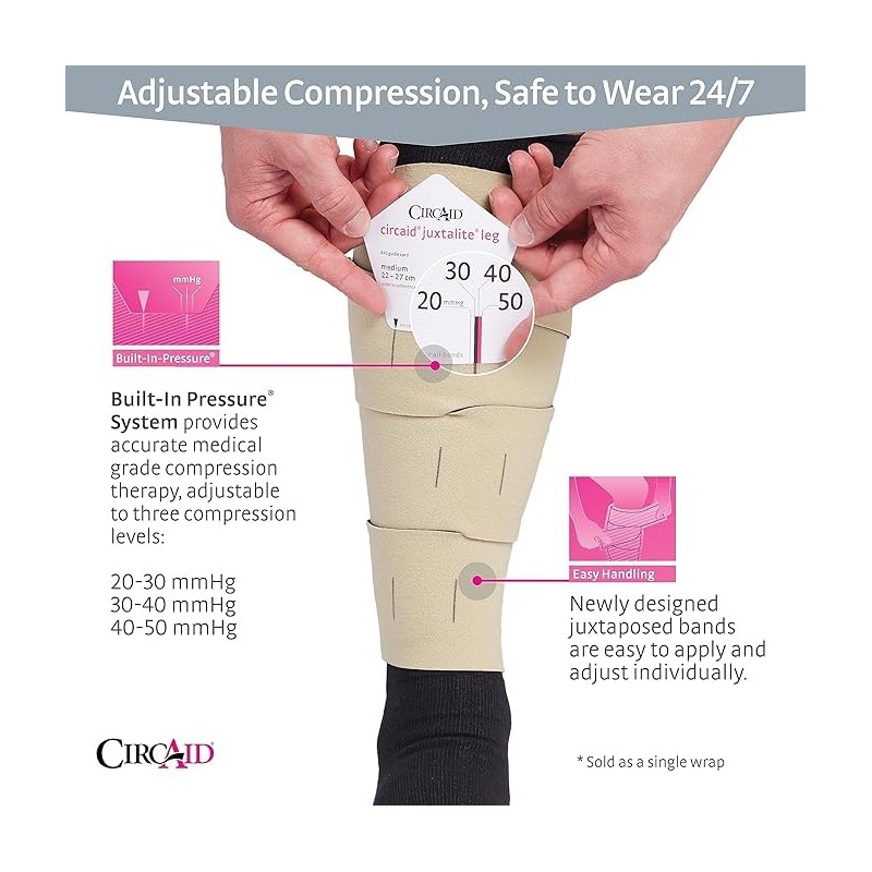 circaid Juxtalite HD sistema de pierna corta media/completa pantorrilla