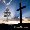VENACOLY Pardon Crucifix Necklace Sterling Silver Cross Catholic Pendant Protection