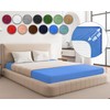 Sesto Senso Fitted Sheet 200 x 200 cm Light Blue