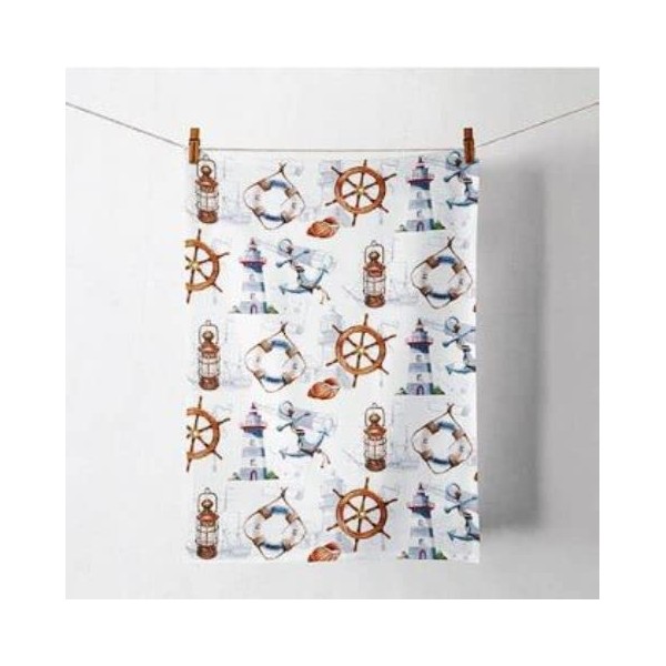 Welcome Aboard Tea Towel 50 x 70 cm