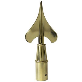 Army Spear Flag Pole End Cap Topper Finial Ornament with Ferrule (7 in.)