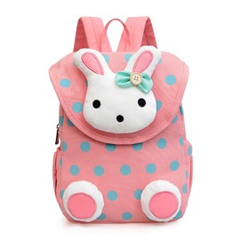 Xinyanmy Cute Rabbit Baby Backpack Children's Backpack for Baby Girls Toddlers 1-3 Years in Nursery, Pink (pink 3)