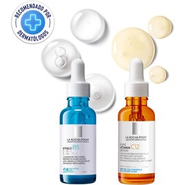 Kit La Roche-Posay Rutina Hidratante Anti-Arrugas/Anti-Oxidante: Hyalu B5 Suractivated Serum 30ml + Serum Vitamina C12, 30ml