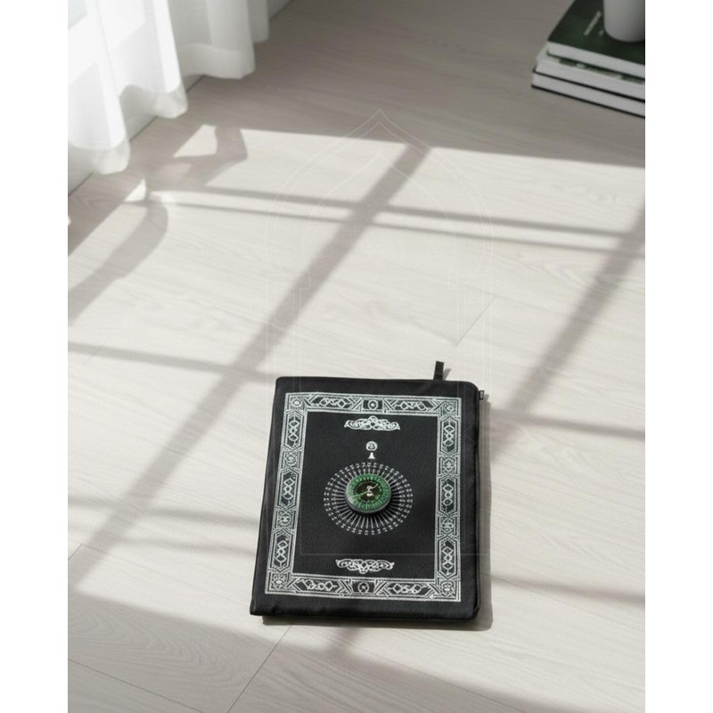 ORCHIDS Portable Travel Prayer Mat with Compass Waterproof Lightweight Pocket
