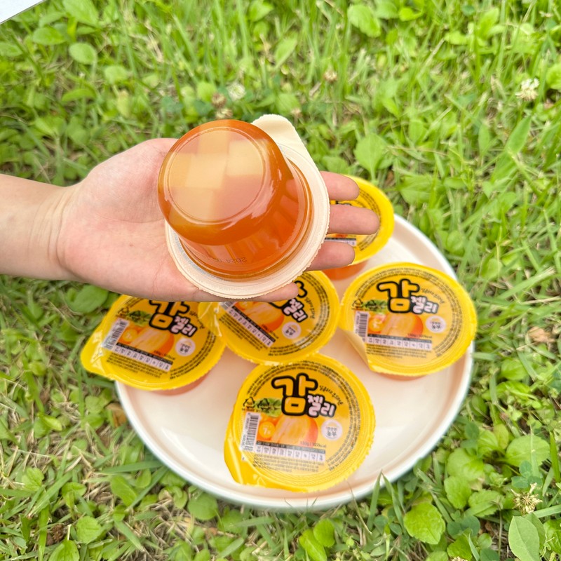 Fruit Persimmon Jelly Fruit Juice Jelly 1 box, 8 pieces,