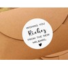 120pcs Wedding Lottery Wishing Stickers - Wishing You Riches from