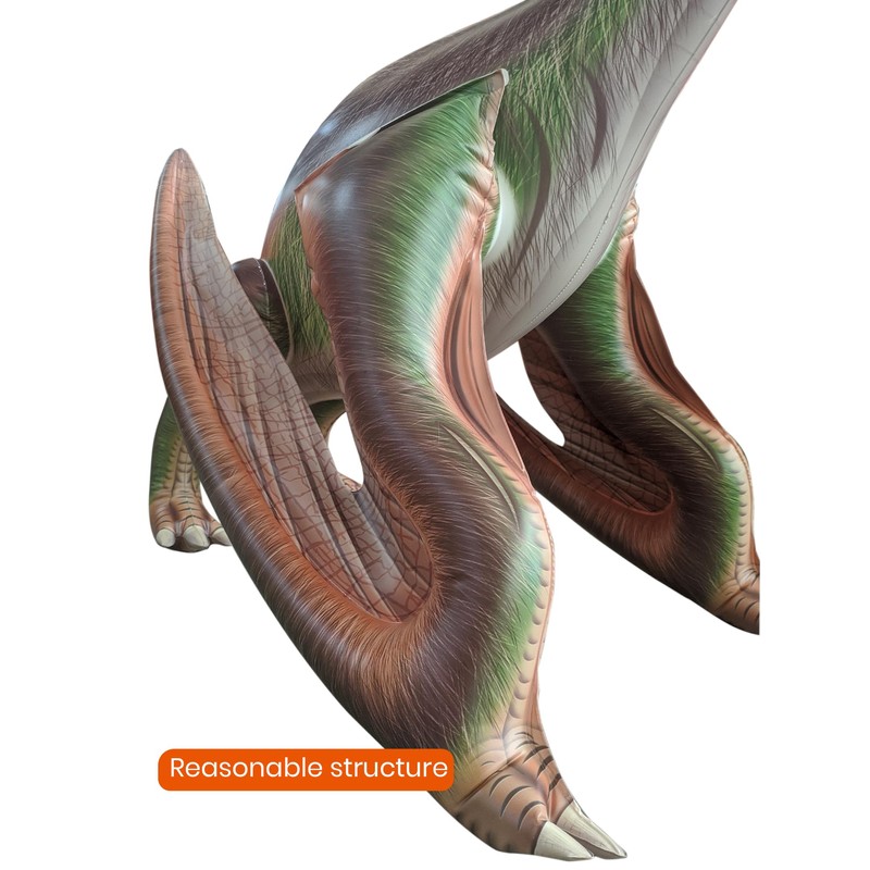 HOHQB - Flotador inflable para fiestas de cumpleaños con dinosaurios