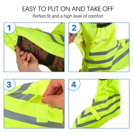 ANEETAFAN Reflective Waterproof Overshoes Bicycle Rain Overshoes Shoe Covers Bike Gaiter Reusable Foldable Outdoor Snow Windproof Bike Shoes Covers Protection from Rain and Dirt (Large)