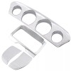 TrichTu Mount Chrome Gauge Stereo Accent Trim Cover Dash Panel