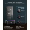 SUITOK Dual Bay SATA Hard Drive Cloner Dock USB C