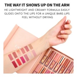 Tinte De Labios Rojo Nude De 12 Colores, Set De Regalo De La M545-zh-504-12color