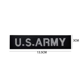 PHOENIX IKKI U.S.ARMY Army Tactical Military Airsoft Tactical Cloth Embroidered Patch Patch Coat of Arms Applique Black White