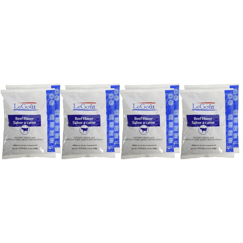 LeGout Beef Instant Gravy Mix No Artificial Flavors, 0g Trans
