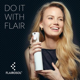 FLAIROSOL The Original Ultra Fine Misting Spray Bottle Hair Plant Pet 10oz White