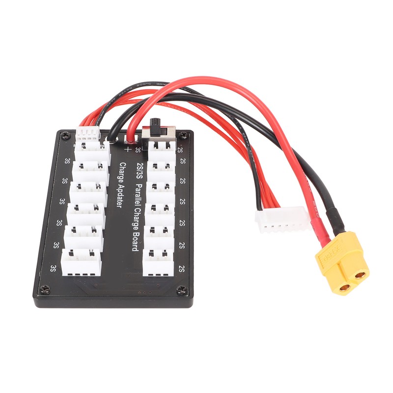7.4V LiPo Parallel Charging Board 3Pin 4mm Banana Plug 2S