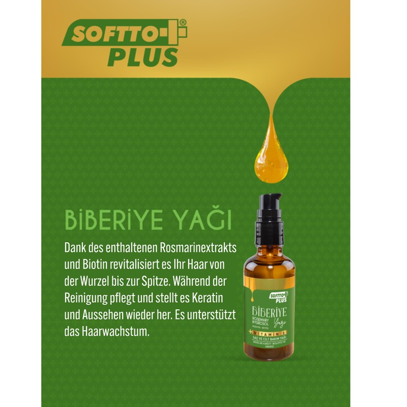 Softto+Plus Rosemary Oil – schnelleres Haarwachstum & gesunde Pflege