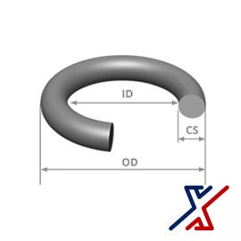 X1 Tools R-25 O-Ring (ID: 33 mm, CS: 3.5 mm, OD: 40 mm) by X1 Tools (10 to 120 O-Rings) - 30 O-Rings