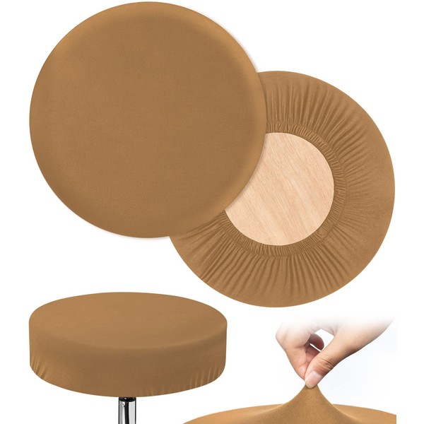 HFATMOS Bar Stool Covers Round, 2 Pcs Stool Slipcovers High