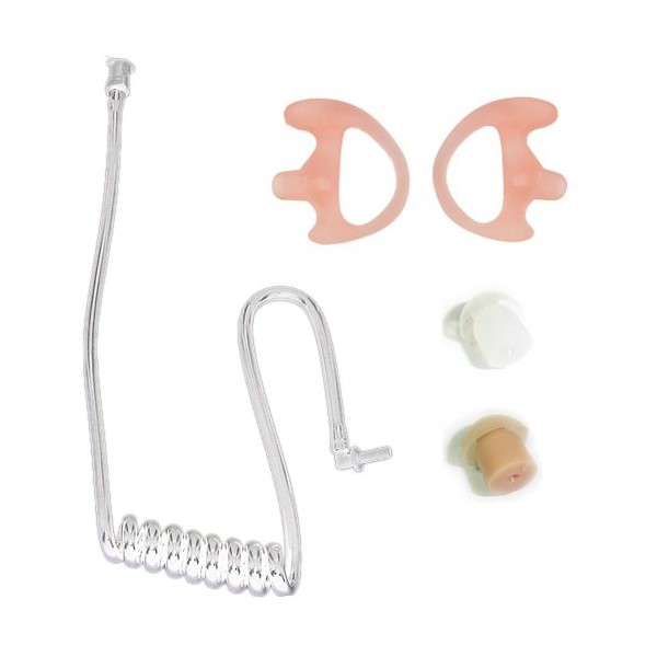 Valley Enterprises Two-Way Radio Coil Tube w/Earbuds Replacement Kit -
