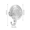 DecorDwell Suction Hooks, No Drill Vacuum Suction Hooks, Reusable Plastic