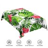 TTQYFNM 54x108inches Hawaiian Tablecloth Green Palm Leaves Tropical Flowers Rectangle