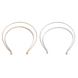 appuivbt Smooth Metal Headbands Women Hair DIY Craft Blank Thin Steel Wire Frame Hairband for DIY Headbands