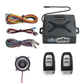 ① Car Keyless Entry System + ② Remote Engine Starter + ③ Push to Start Stop Iginition Kit Button (connect to car horn)