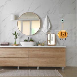 EUBUY Fuzzy Ball Hand Towels, Cute bee Microfiber Hand Towels, Quick Dry Hand, Towels for Bathroom/Kitchen, Hanging Chenille Hand Towel for Drying Hand Bath Kitchen Washstand