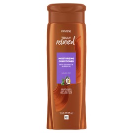 Pantene Moisturizing Conditioner with Coconut & Jojoba Oil for Relaxed and Curly Hair, Pack of 4, 50.4 Fl Oz