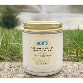 Doo’s Premium Unscented Tallow & Honey Whipped Moisturizer - Large - Specification: 4 fl. oz.