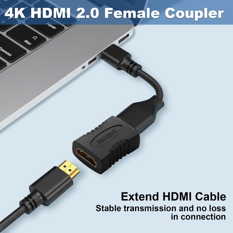 exgoofit HDMI Female to HDMI Female Coupler Connector Pack 6pcs